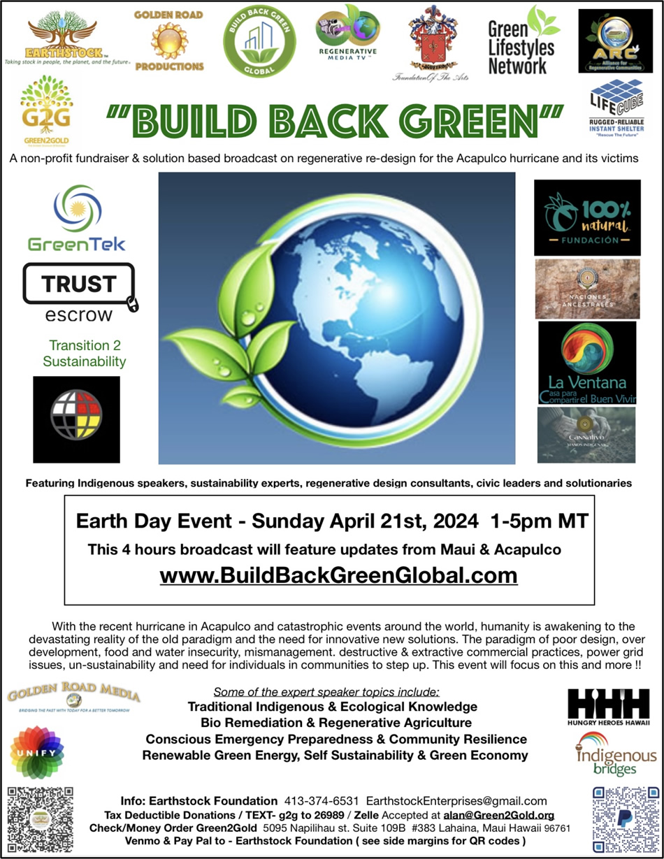 Poster - Build Back Green